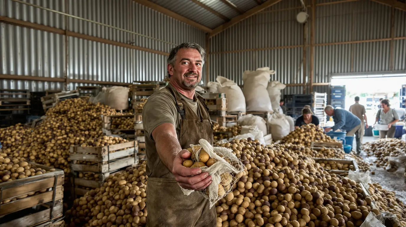 Pas-de-Calais : plutôt que les jeter, cet agriculteur offre gratuitement ses pommes de terre invendues Pas-de-Calais : plutôt que les jeter, cet agriculteur offre gratuitement ses pommes de terre invendues