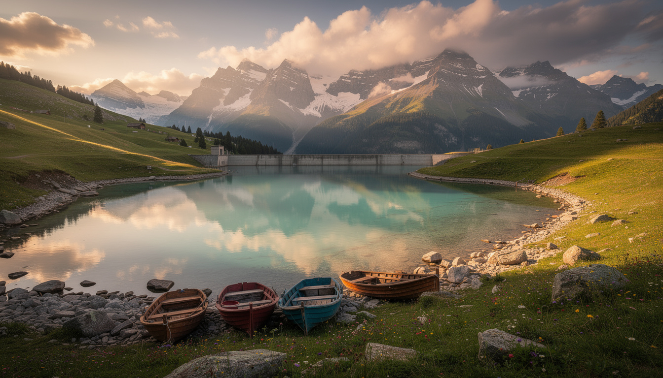 explorez le lac de roselend, un site naturel magnifique offrant des paysages à couper le souffle et des activités incontournables pour tous les amoureux de la nature et de l'aventure.